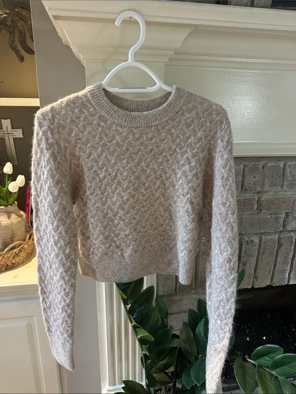 Lululemon Cozy Textured Crewneck Sweater - Cream